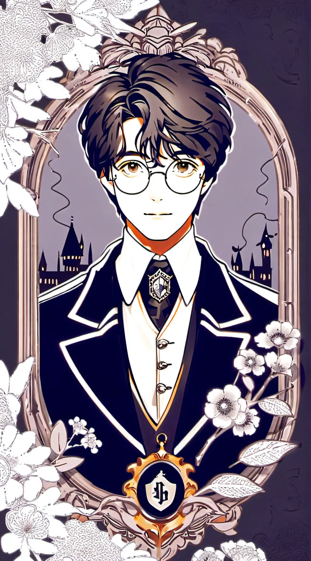 ai character: Harry Potter  background