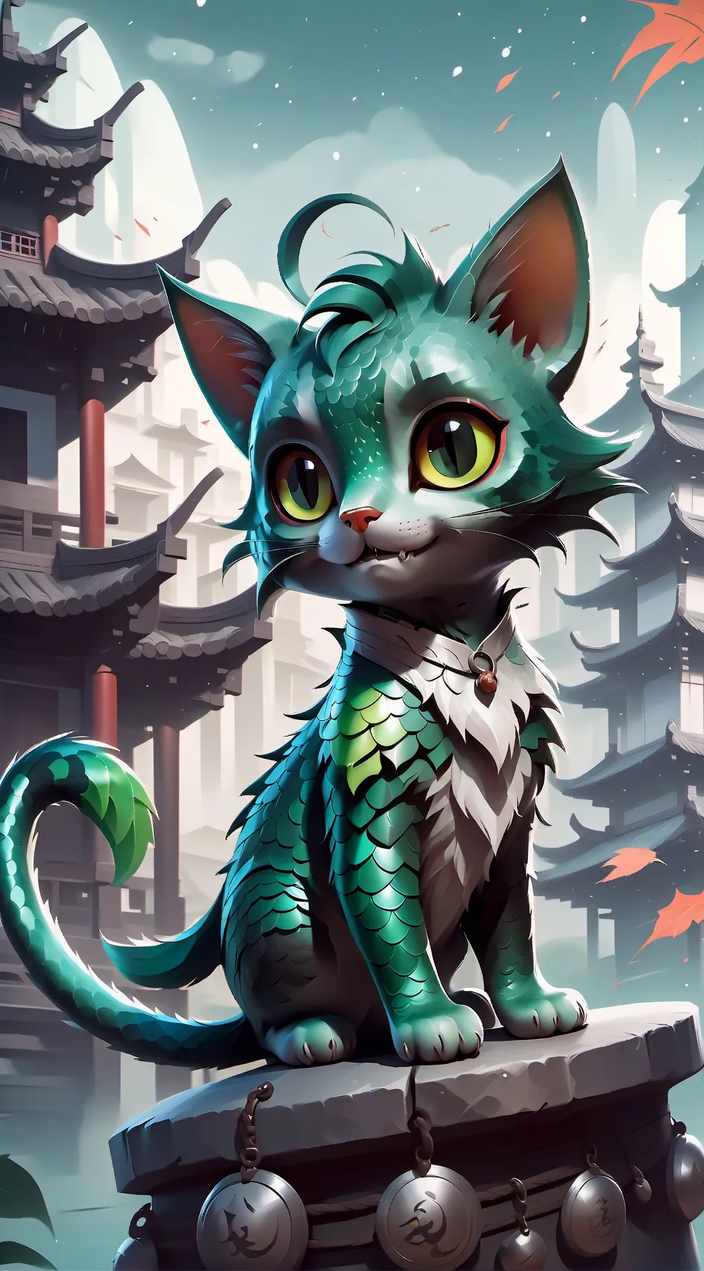 ai character: Tony the sea cat background