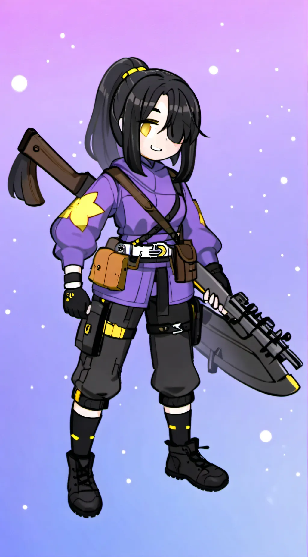 ai character: Starry background