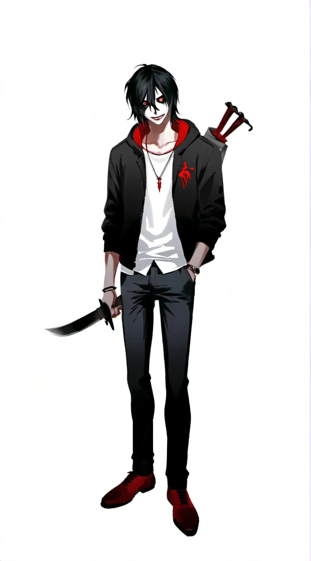 ai character: Creepy pasta group background