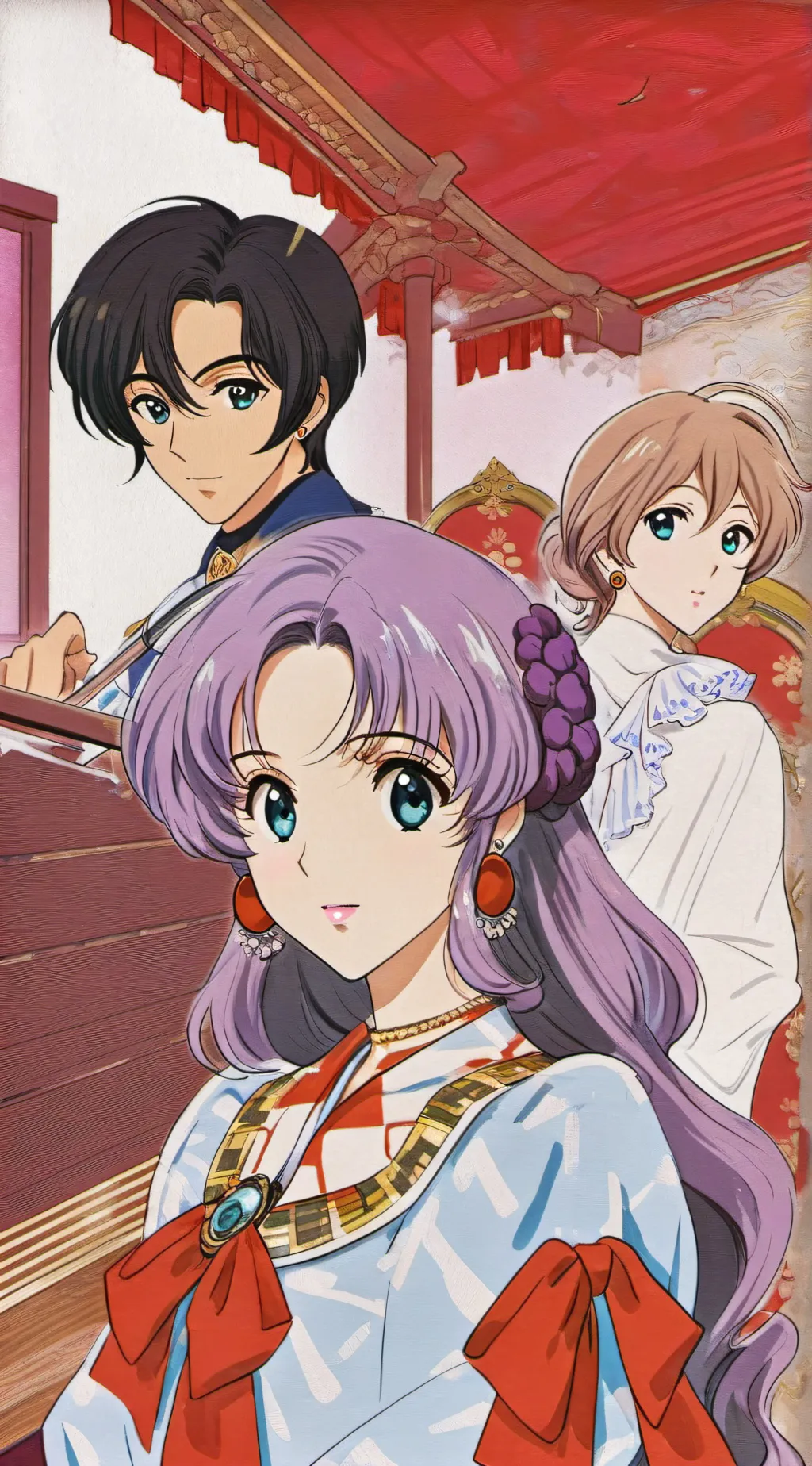 ai character: Luna and kaya luca background