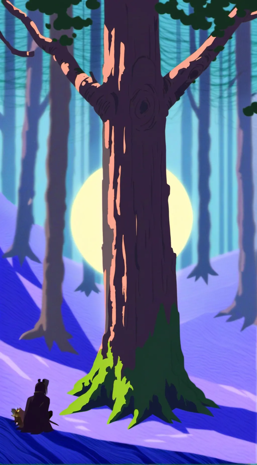 ai character: Wild Forest background