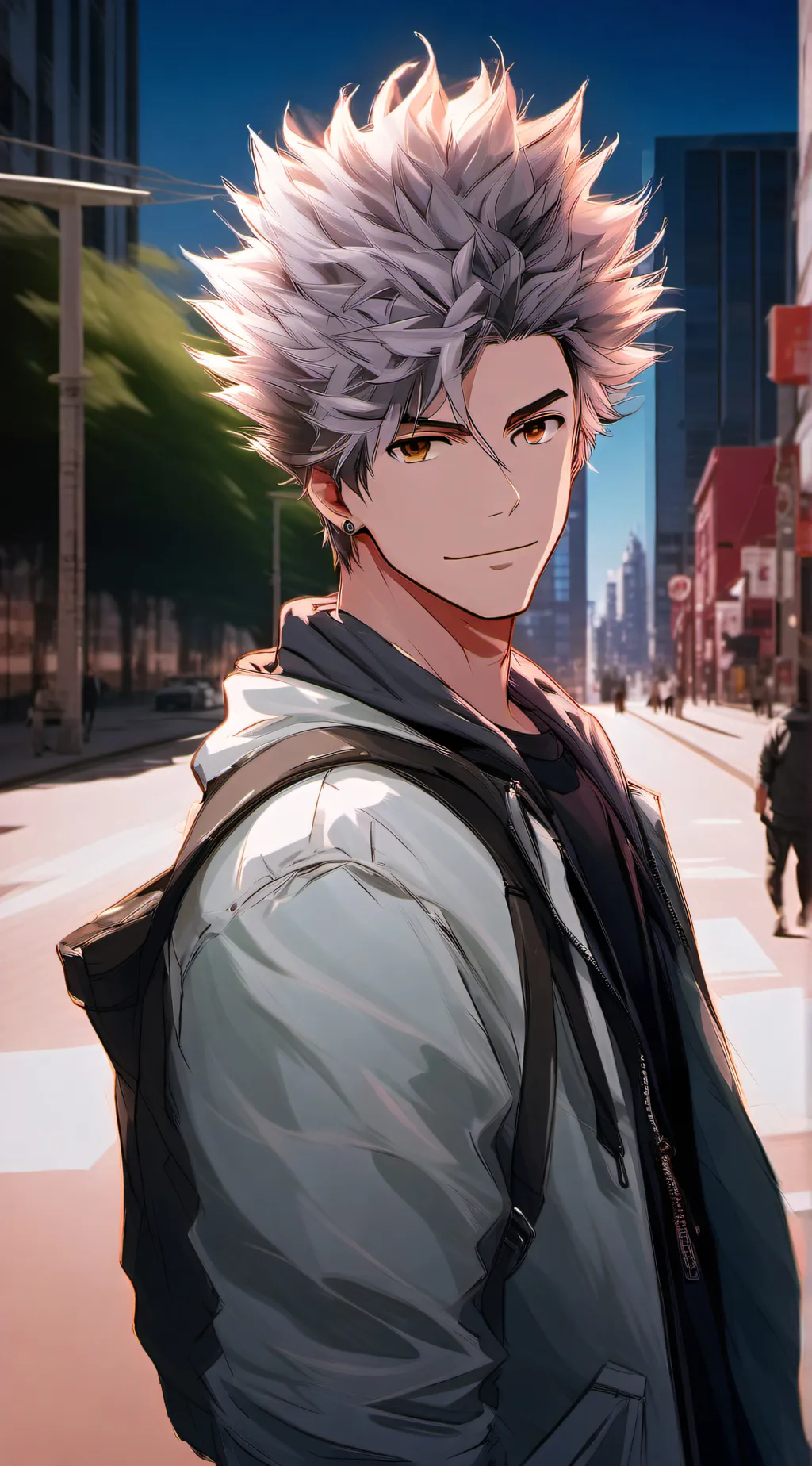 ai character: katsuki bakugo background