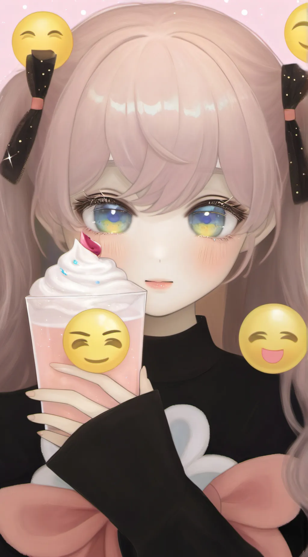 ai character: sus emoji background