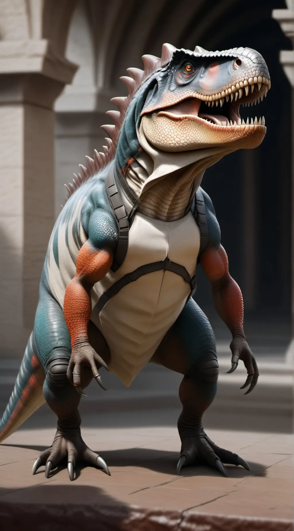 ai character: becklespinax  background