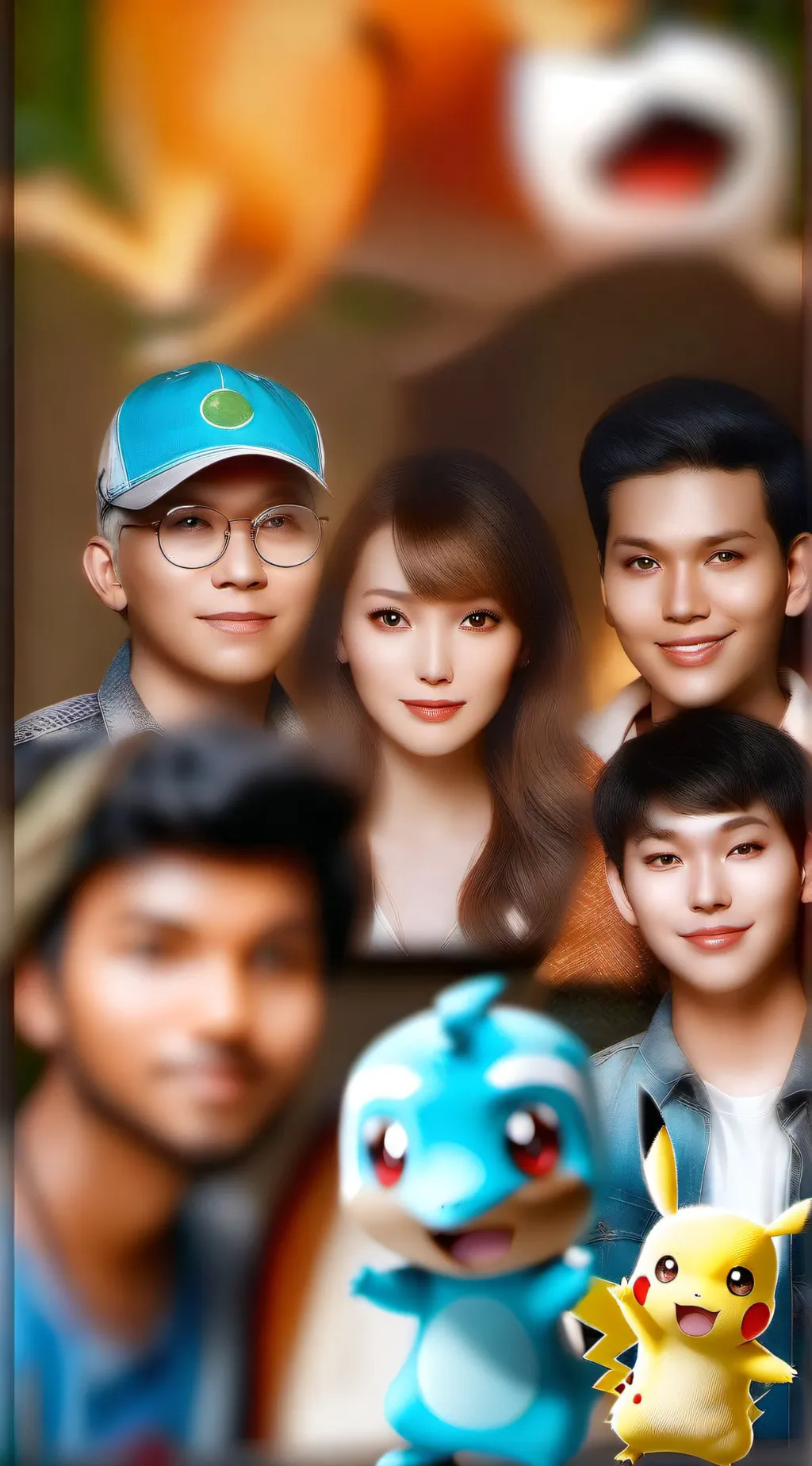 ai character: pokemon world! background