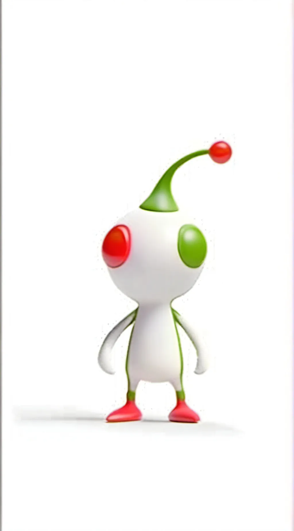 ai character: white pikmin background