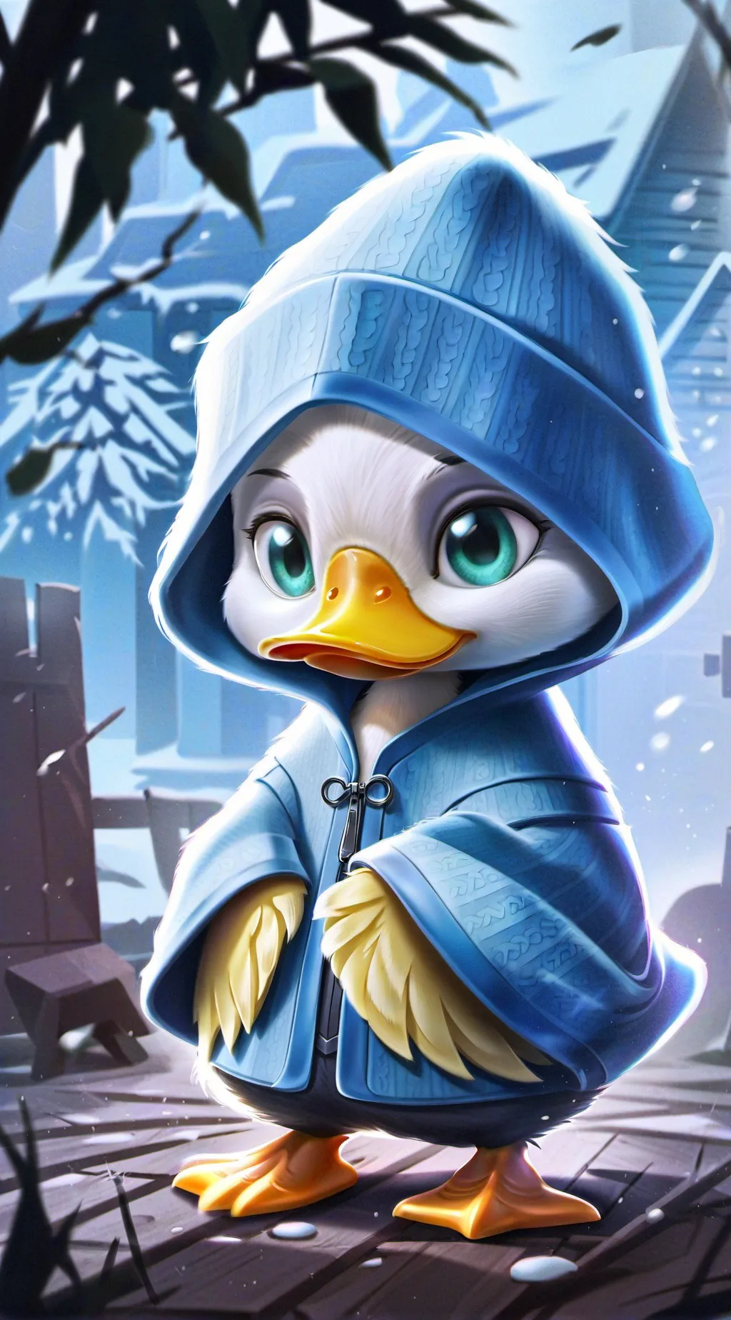 ai character: Bullied Duck background