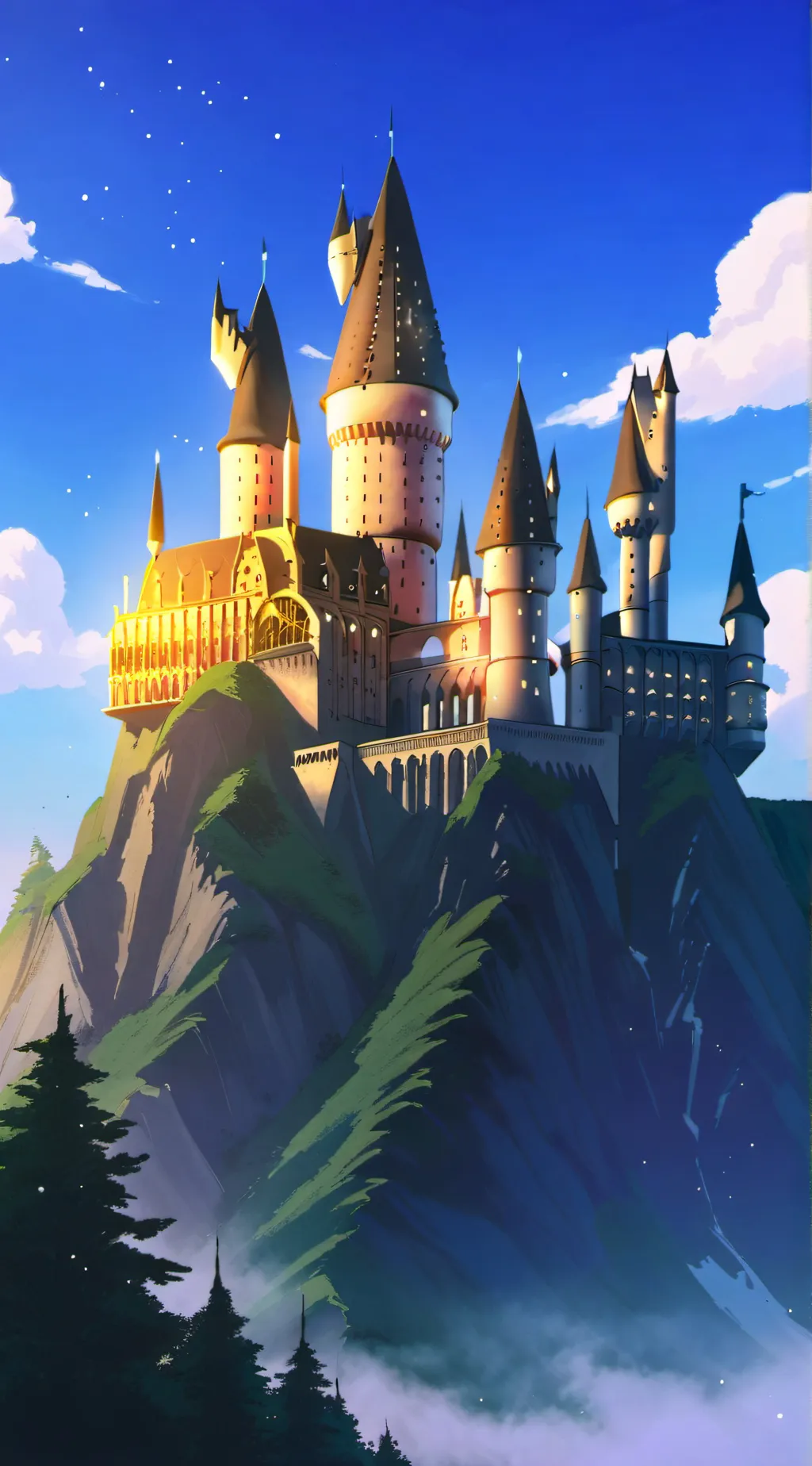 ai character: Hogwarts background