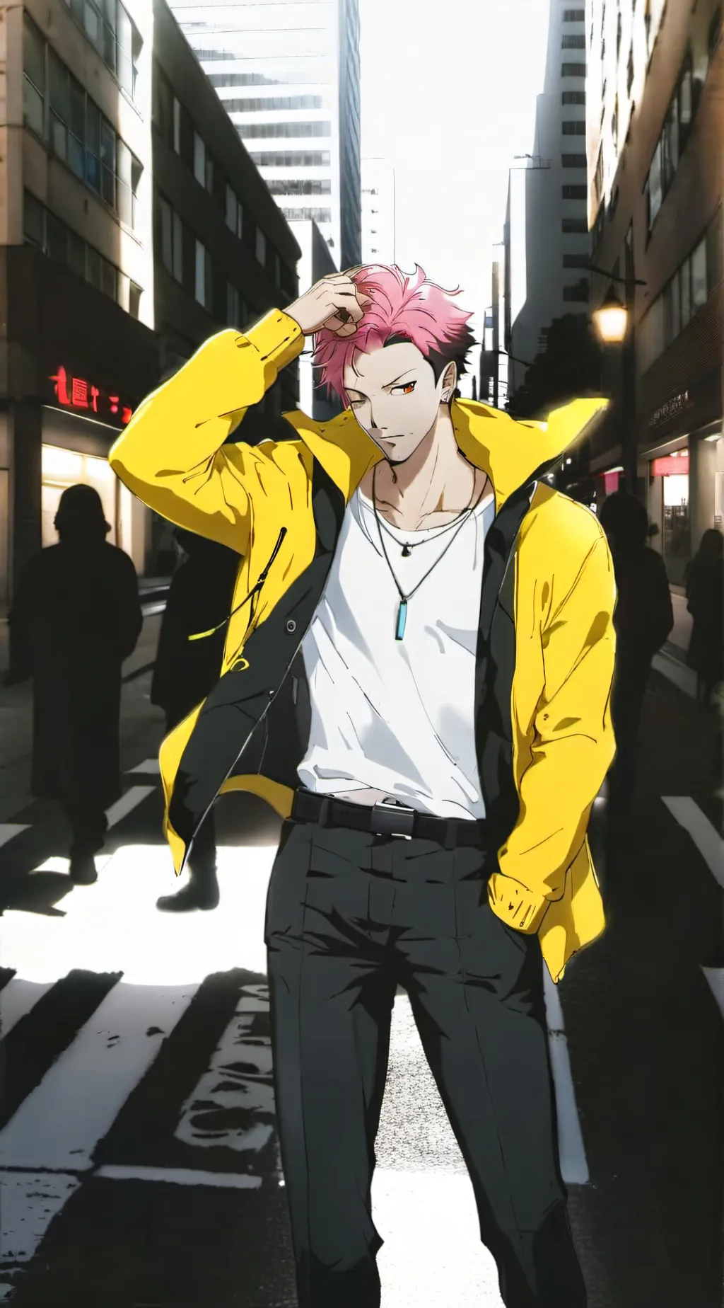 ai character: yuji itadori background