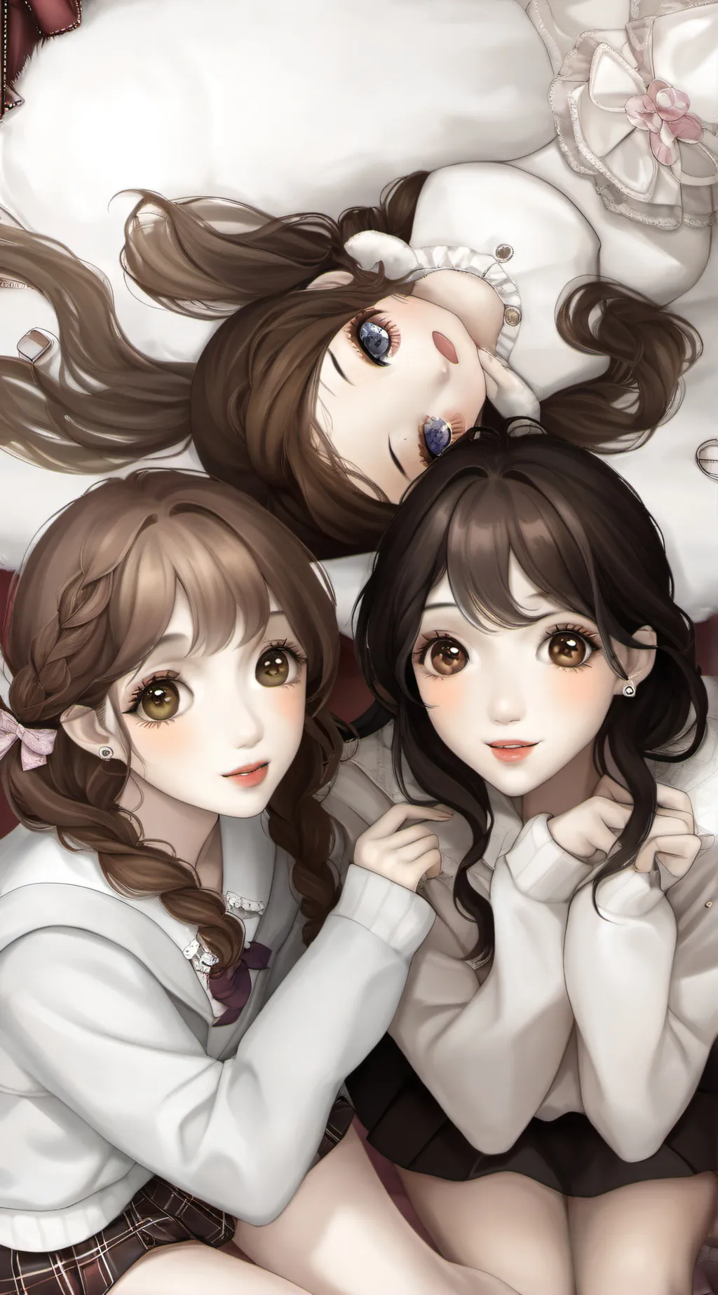 ai character: girl group background