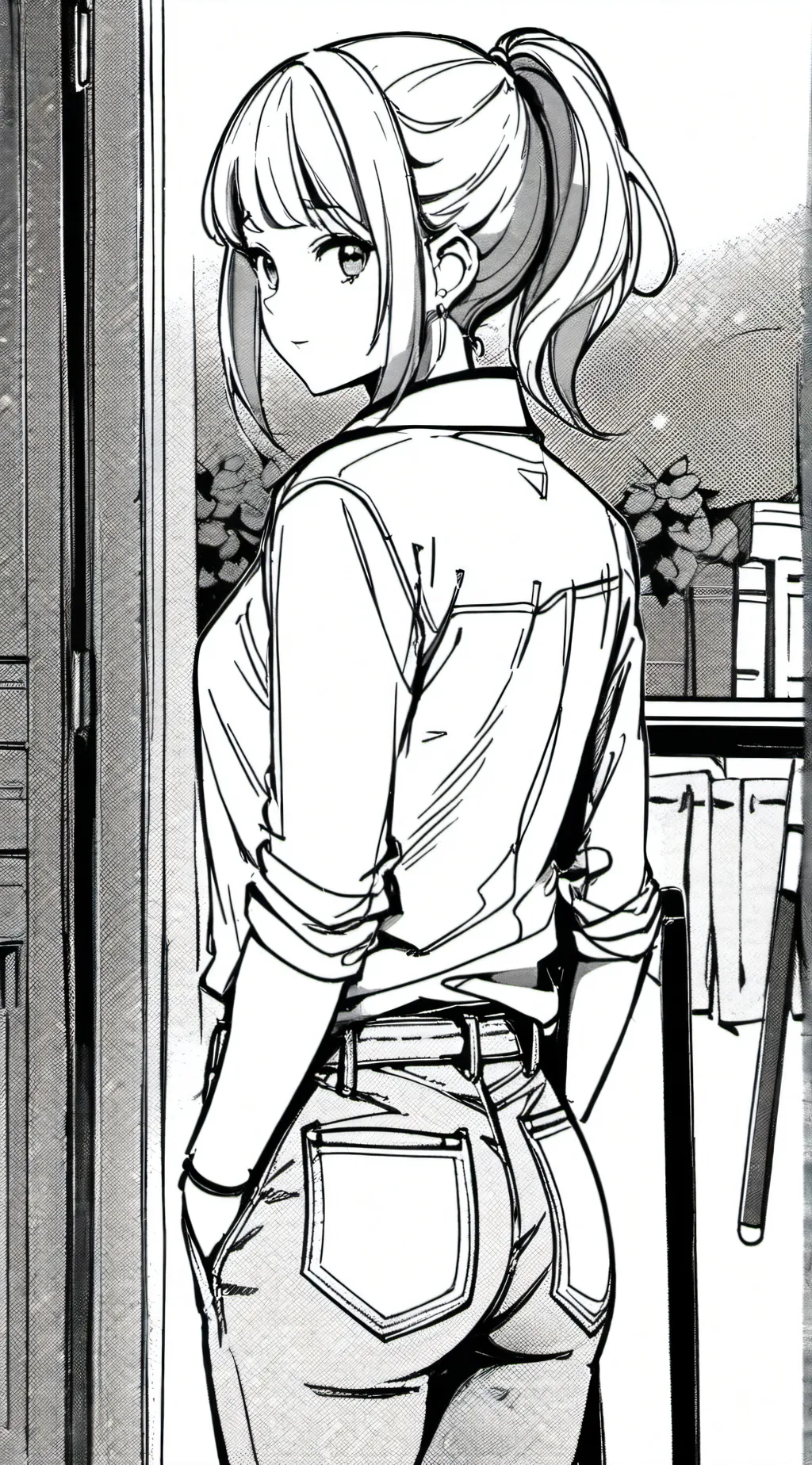 ai character: sus girl background