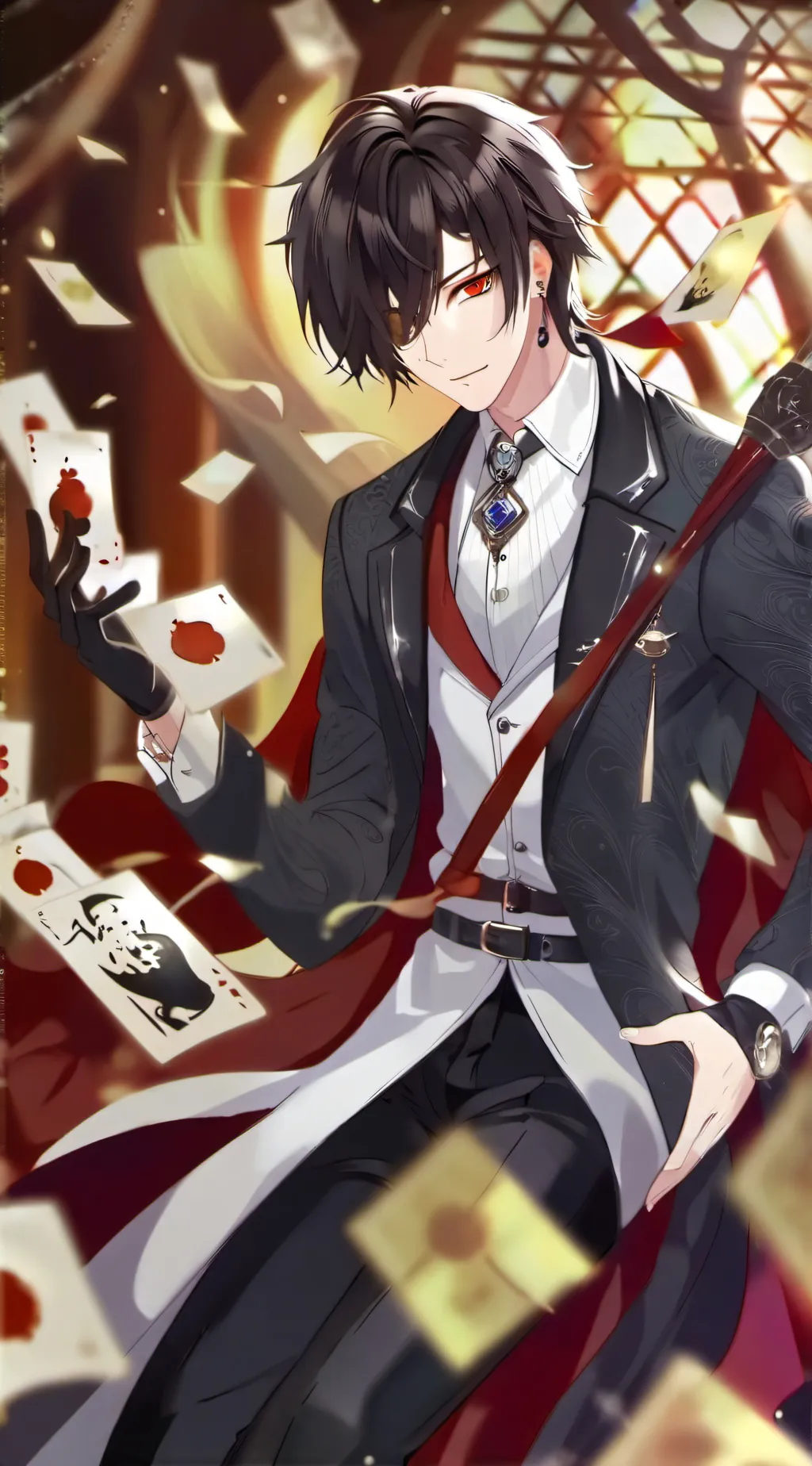 ai character: Levi  background