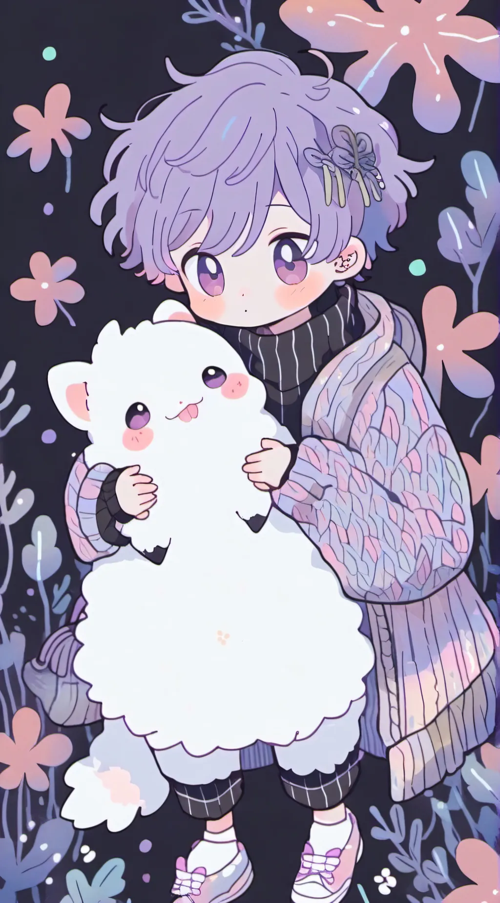 ai character: Puff and luca background