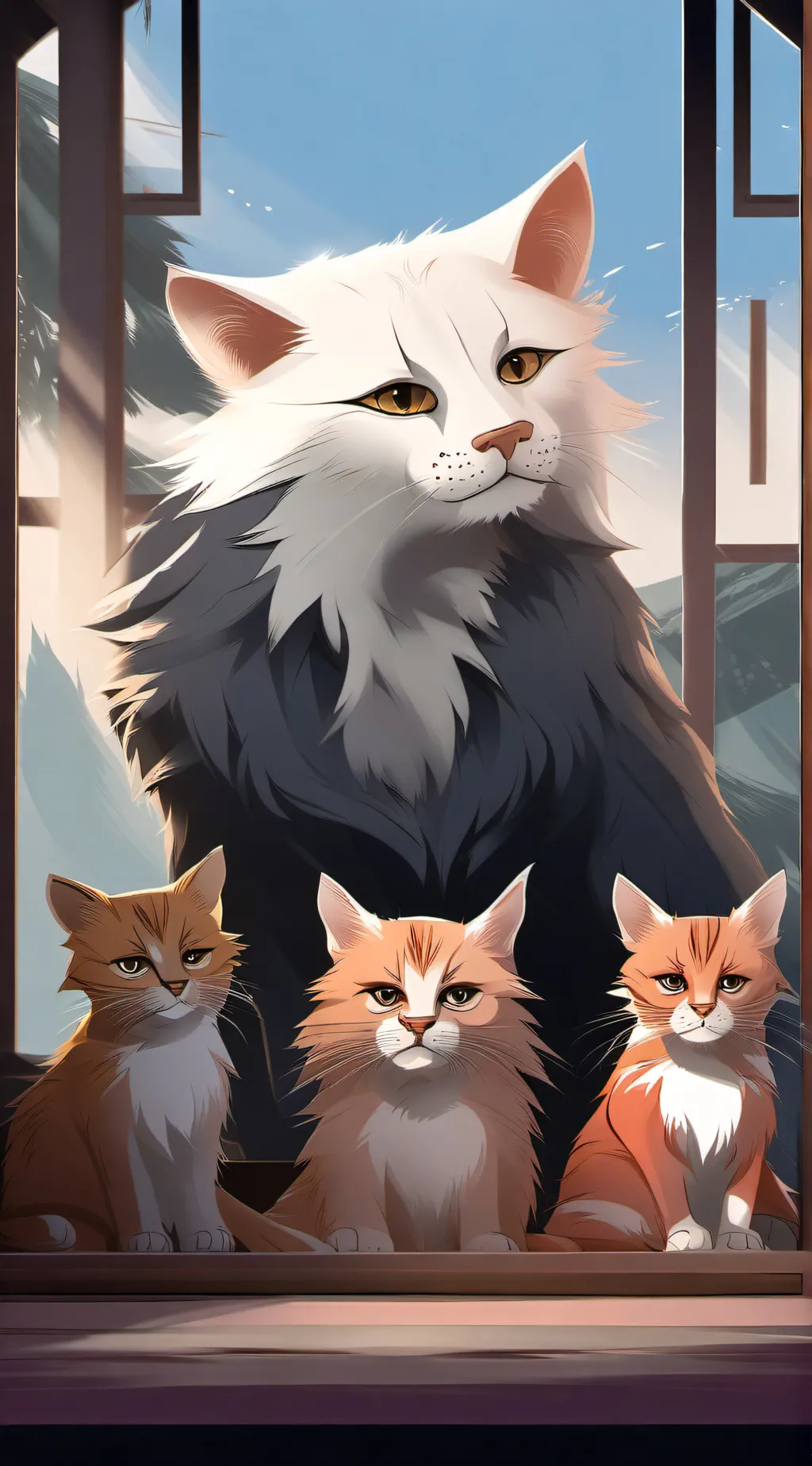 ai character: Shadow flower background