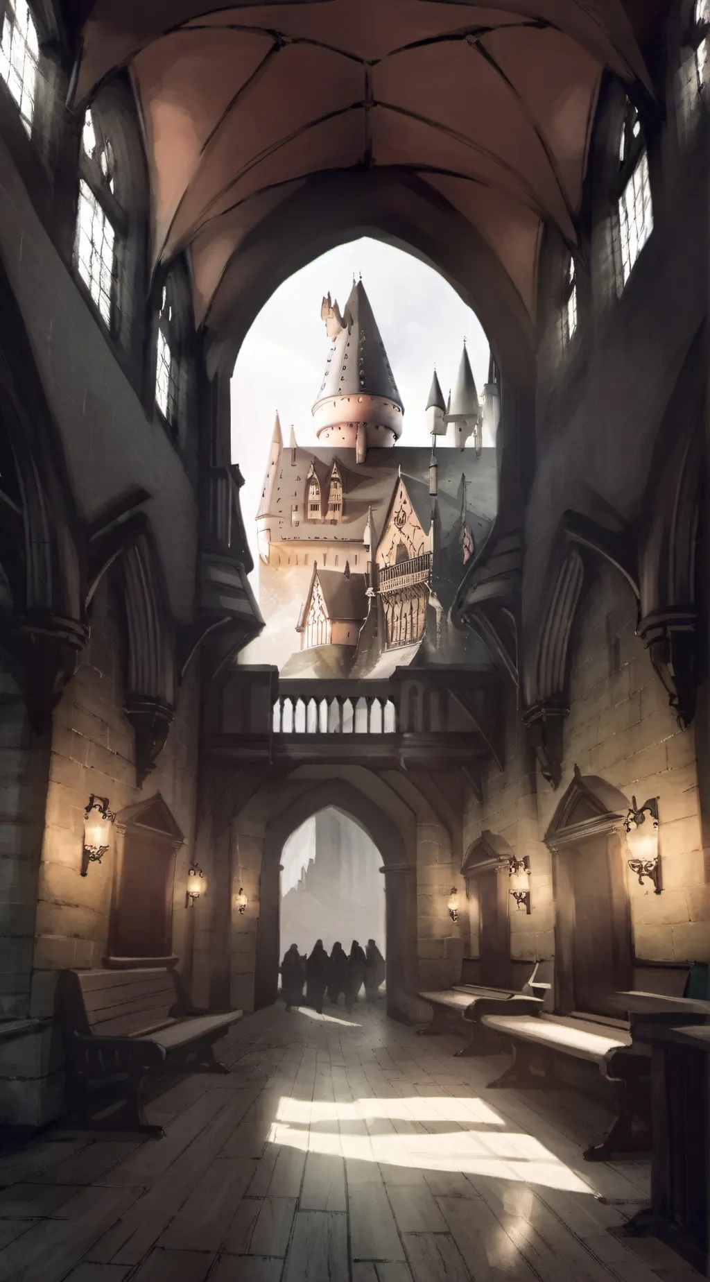 ai character: Hogwarts background