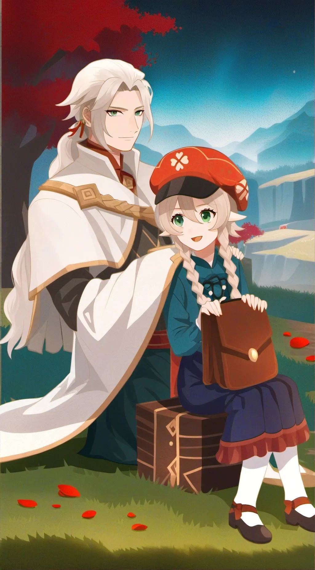 ai character: Painting background