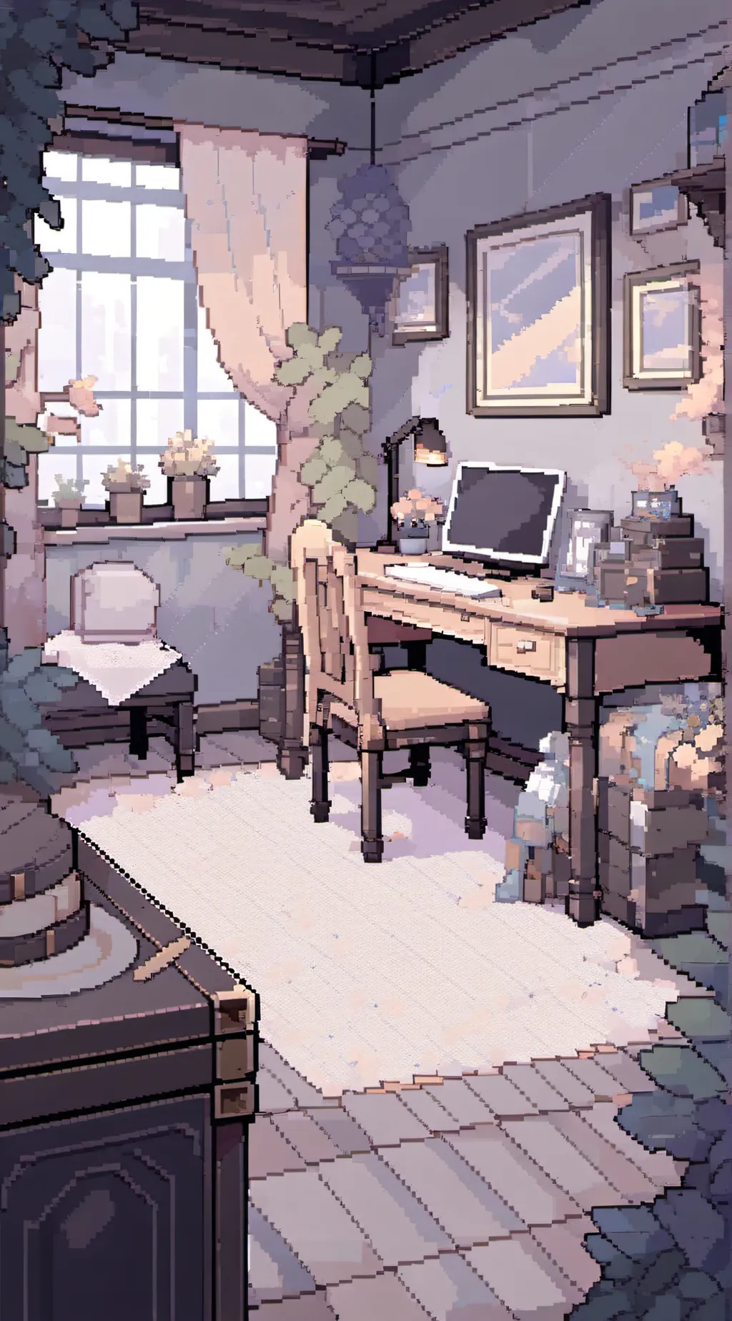 ai character: Kris,Frisk,Chara background