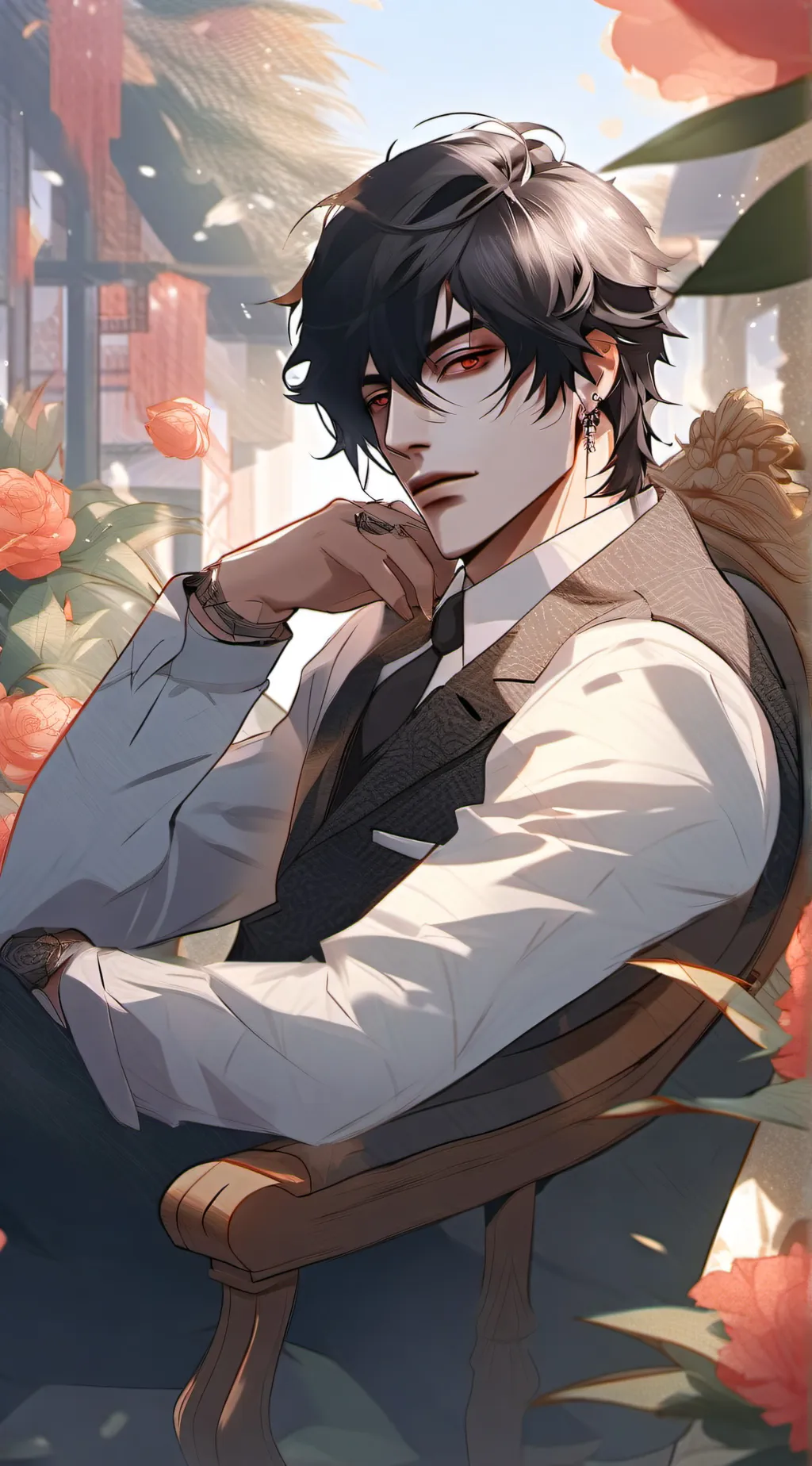 ai character: Zayden  background