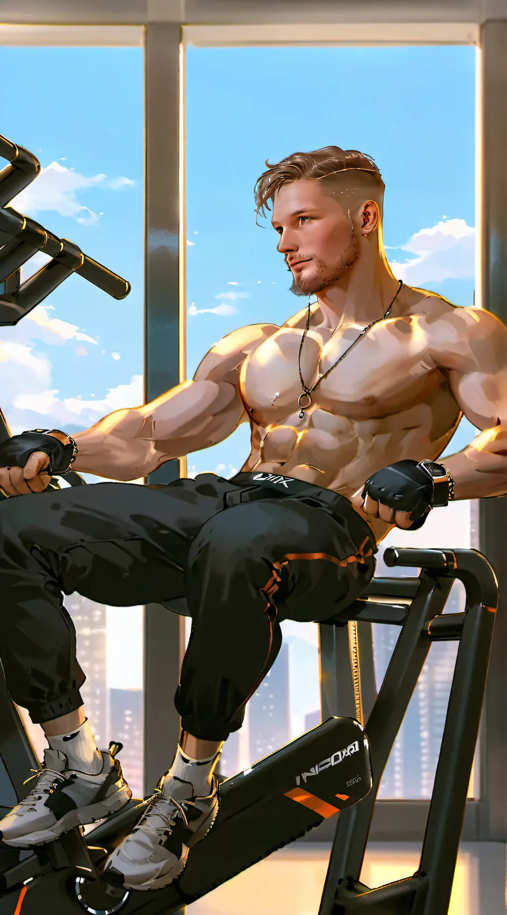 ai character: Leon background