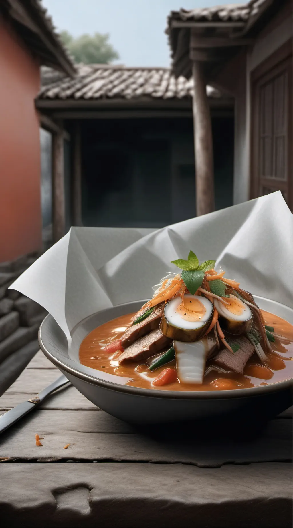 ai character: noodles background