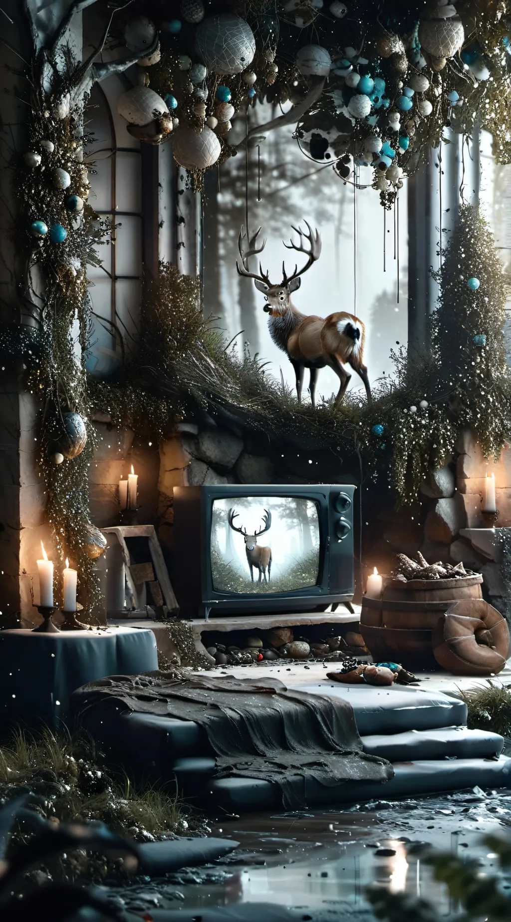 ai character: 💀Alastor and Vox💀 background