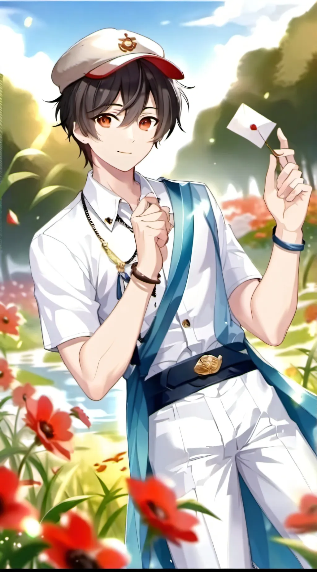 ai character: smileya background