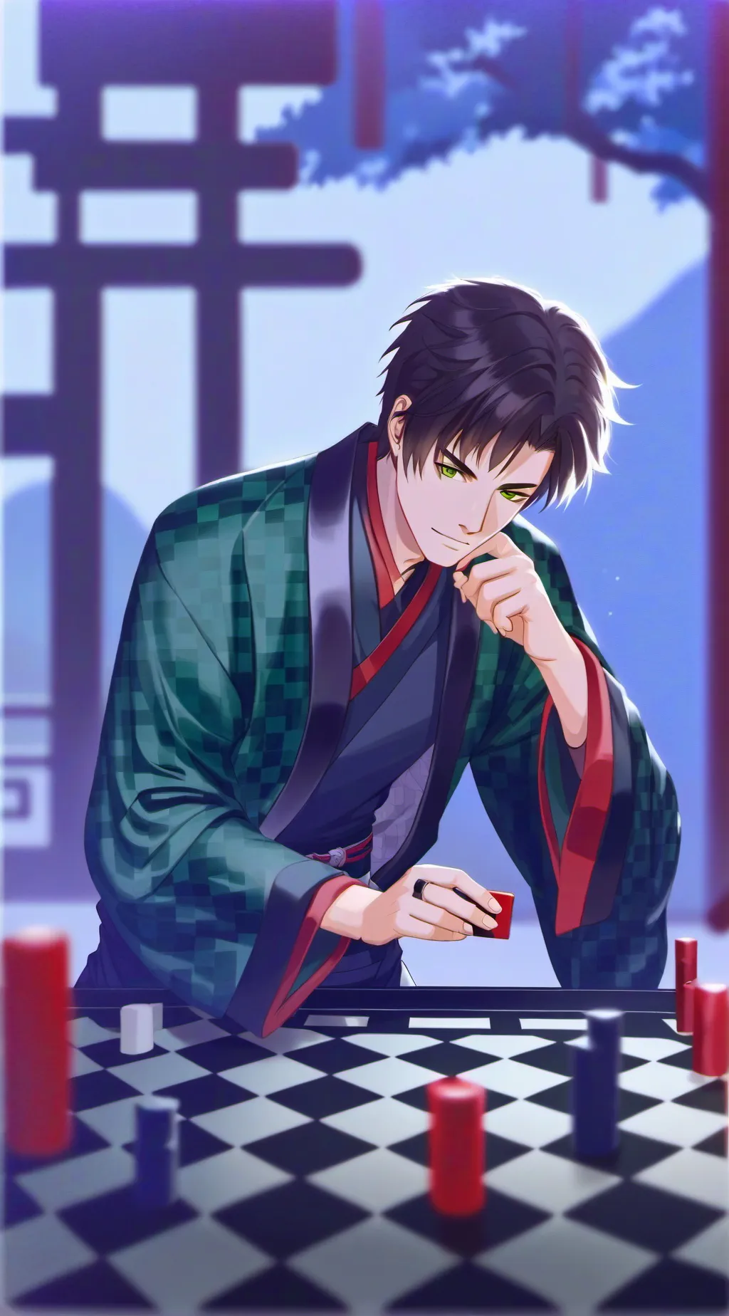 ai character: hshira gaming background