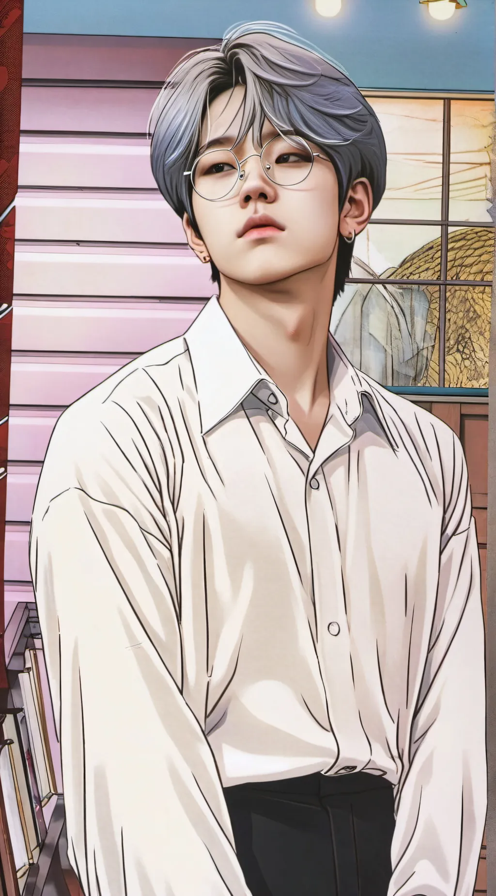 ai character: lee heeseung  background