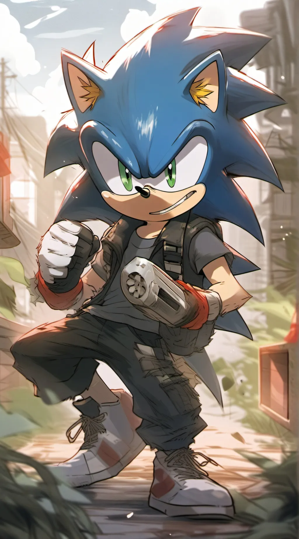 ai character: Sonic background