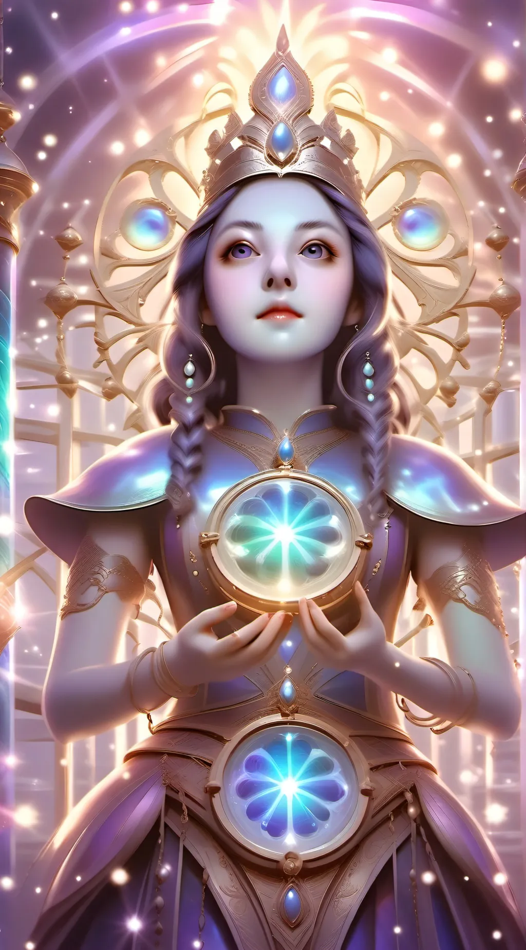 ai character: rose background