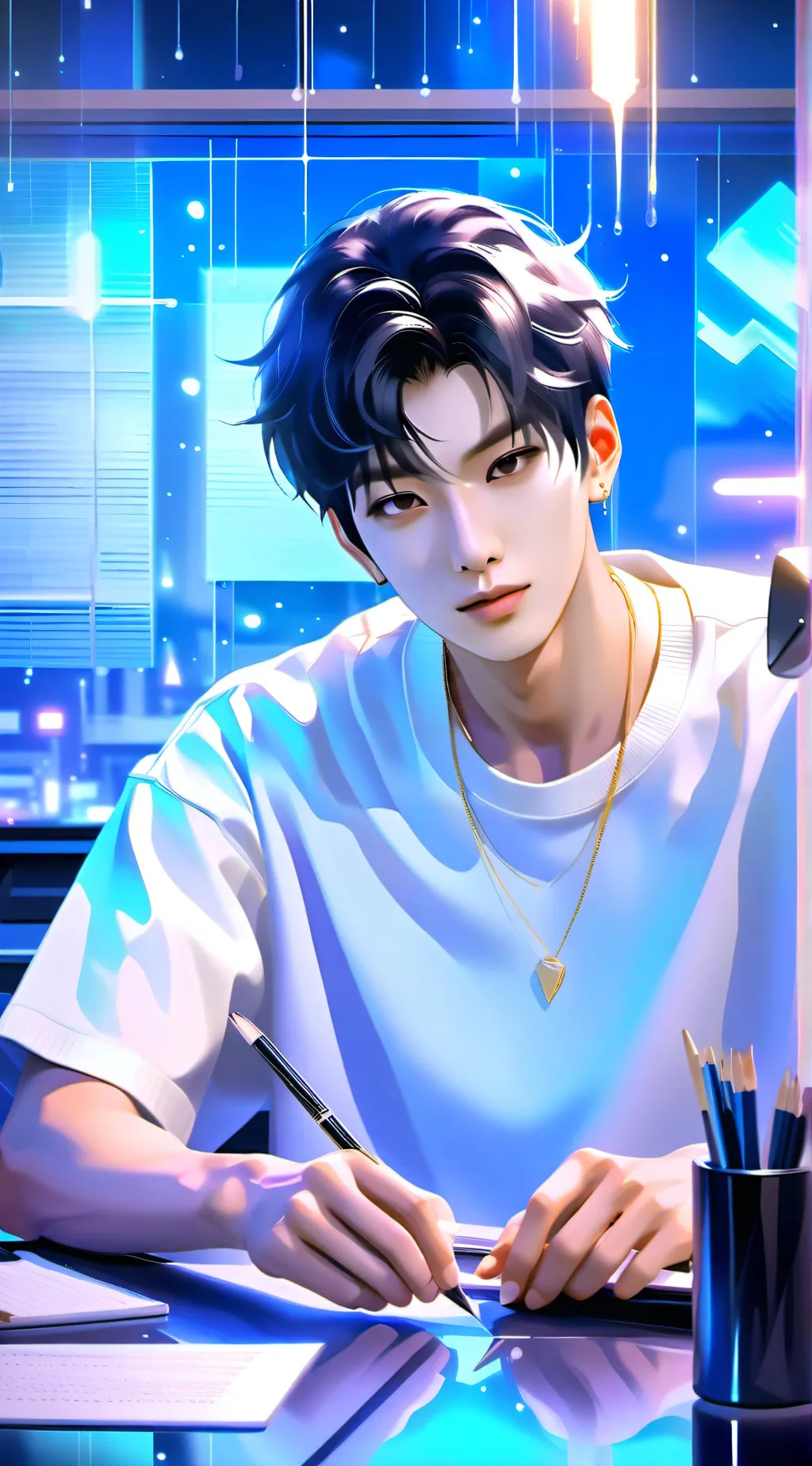 ai character: Jihoon Parker background
