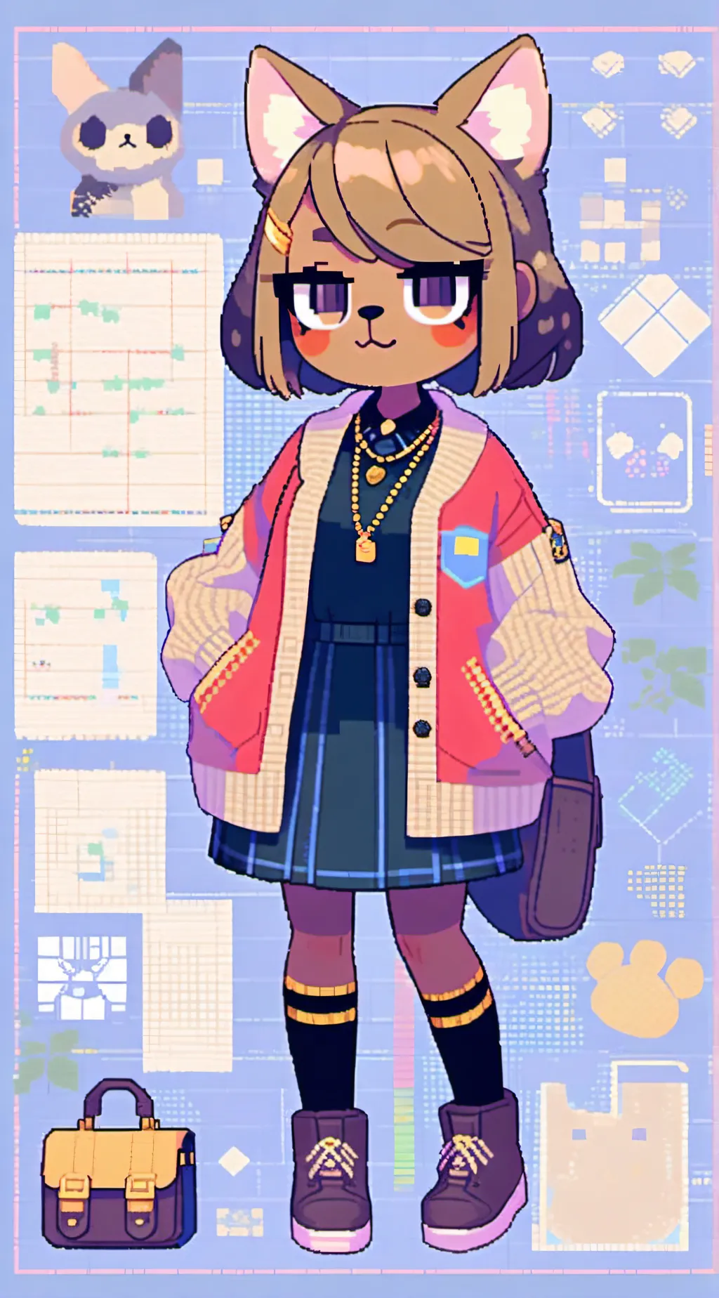 ai character: katt background