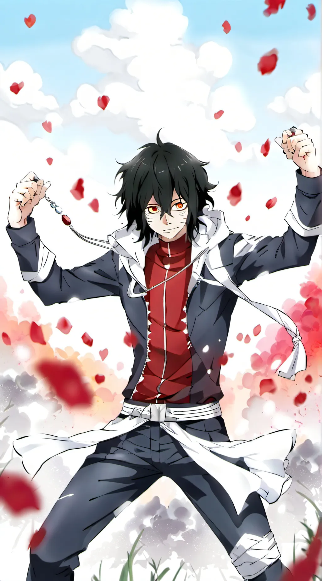 ai character: Aizawa, Bakugo background