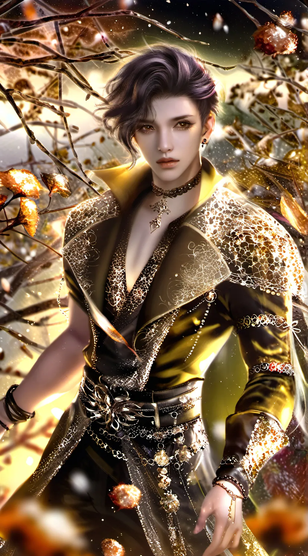 ai character: leon background