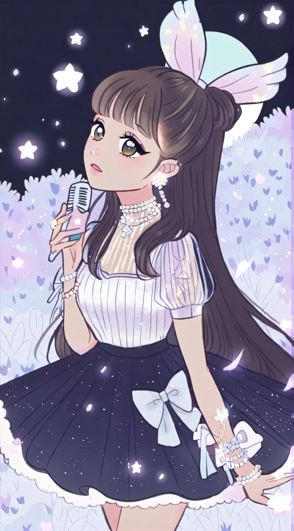 ai character: Ariana grand background