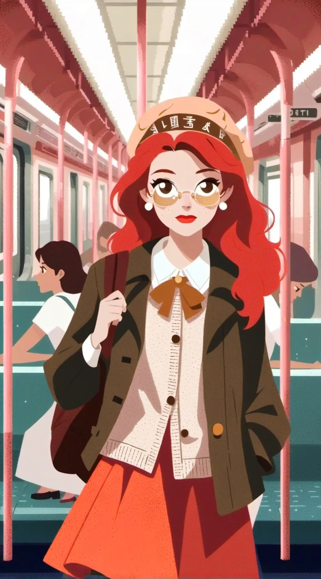 ai character: marta x hazbin  background