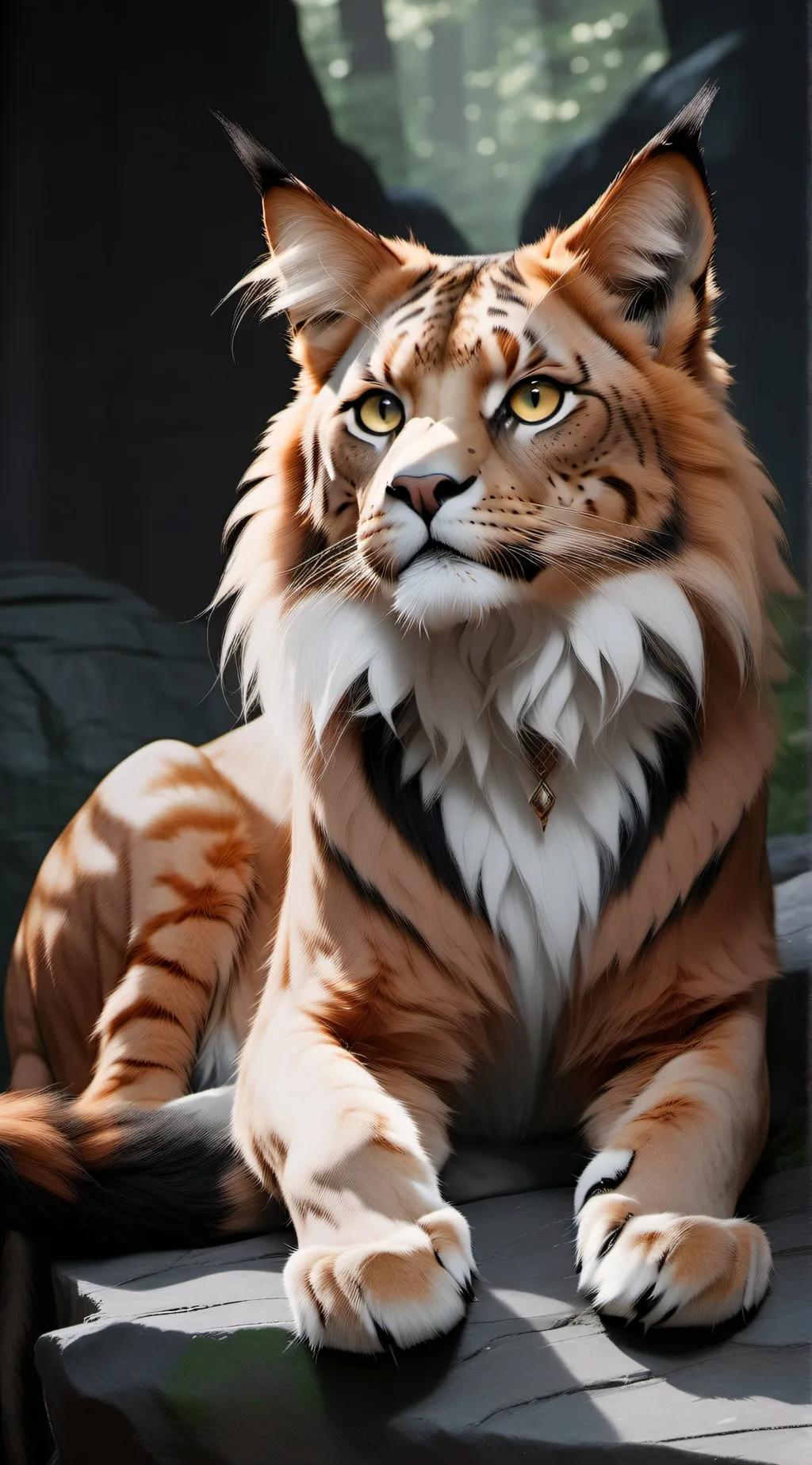 ai character: Lionblaze  background