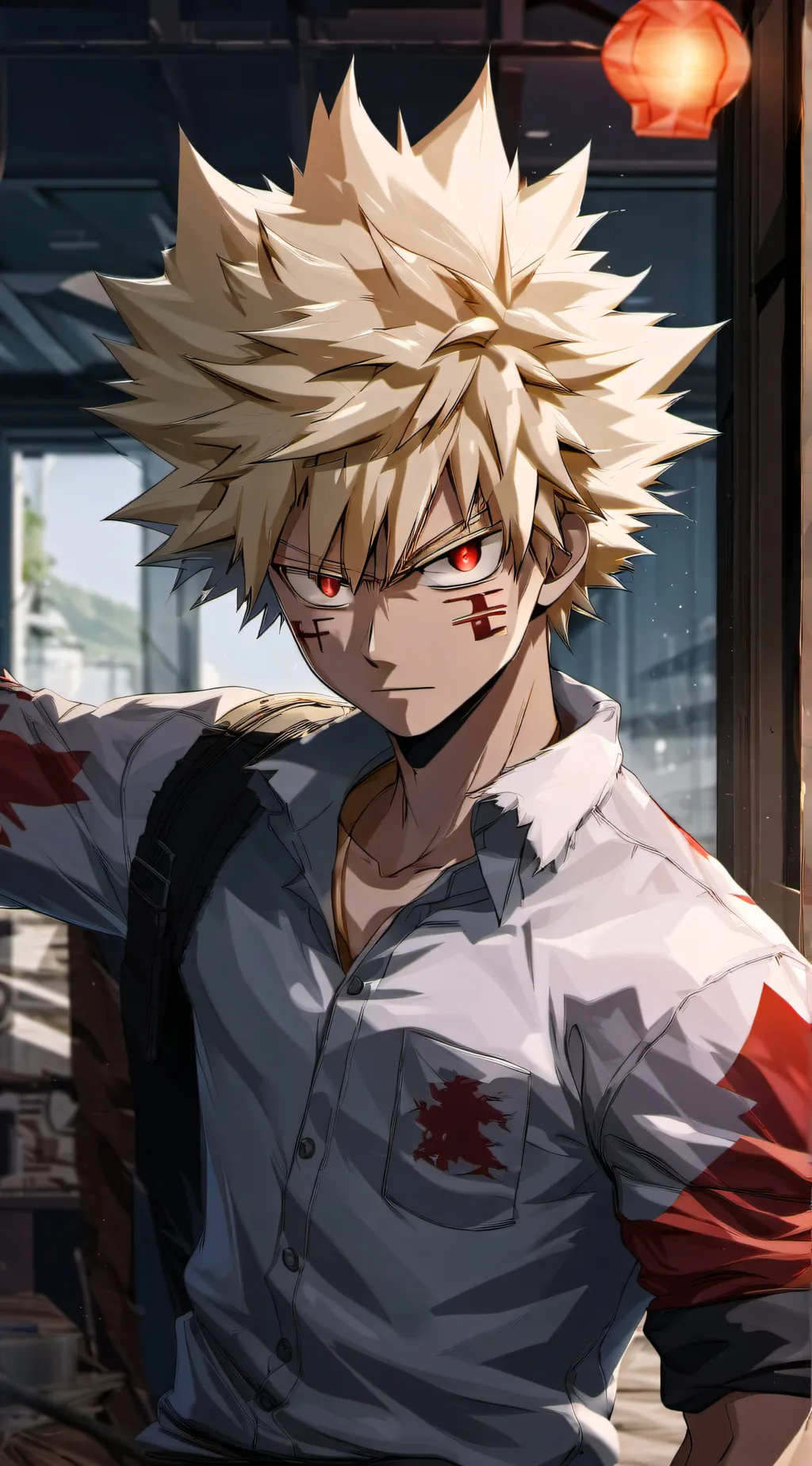 ai character: MHA + hybrid  background