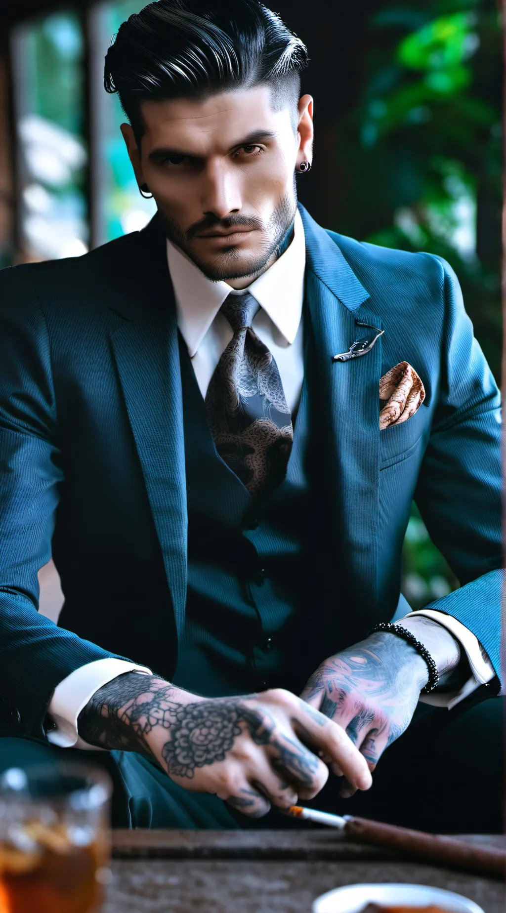 ai character: Aaron Veirn background