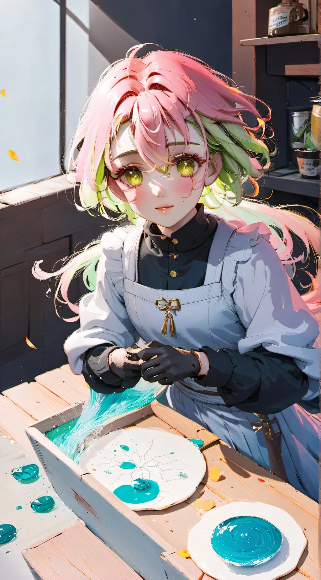 ai character: mitsuri meets Y/N background