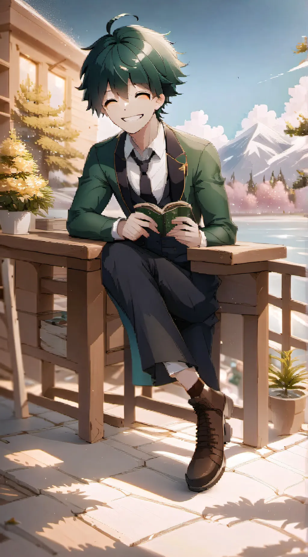 ai character: deku background