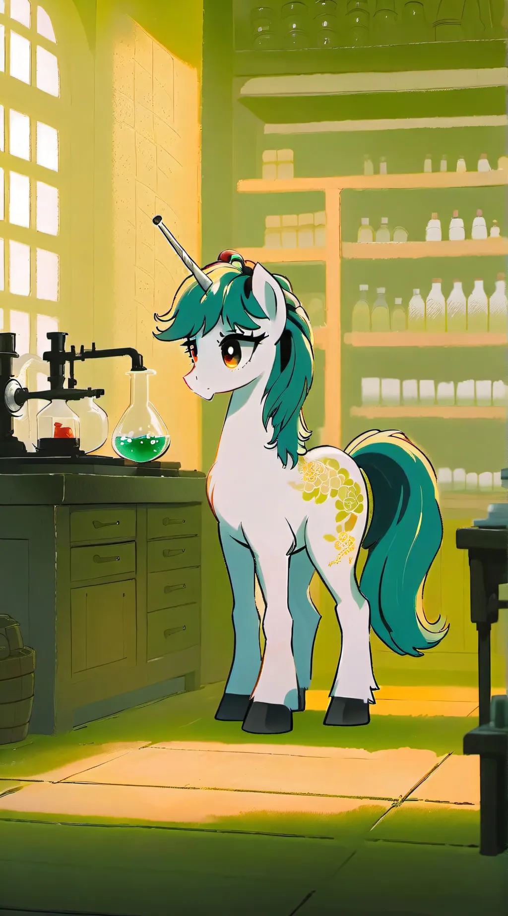 ai character: Silverglow background