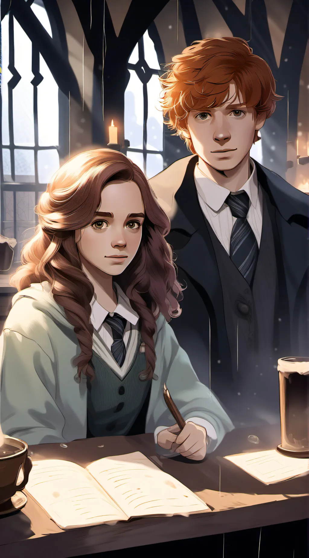 ai character: Hogwarts Isekai  background