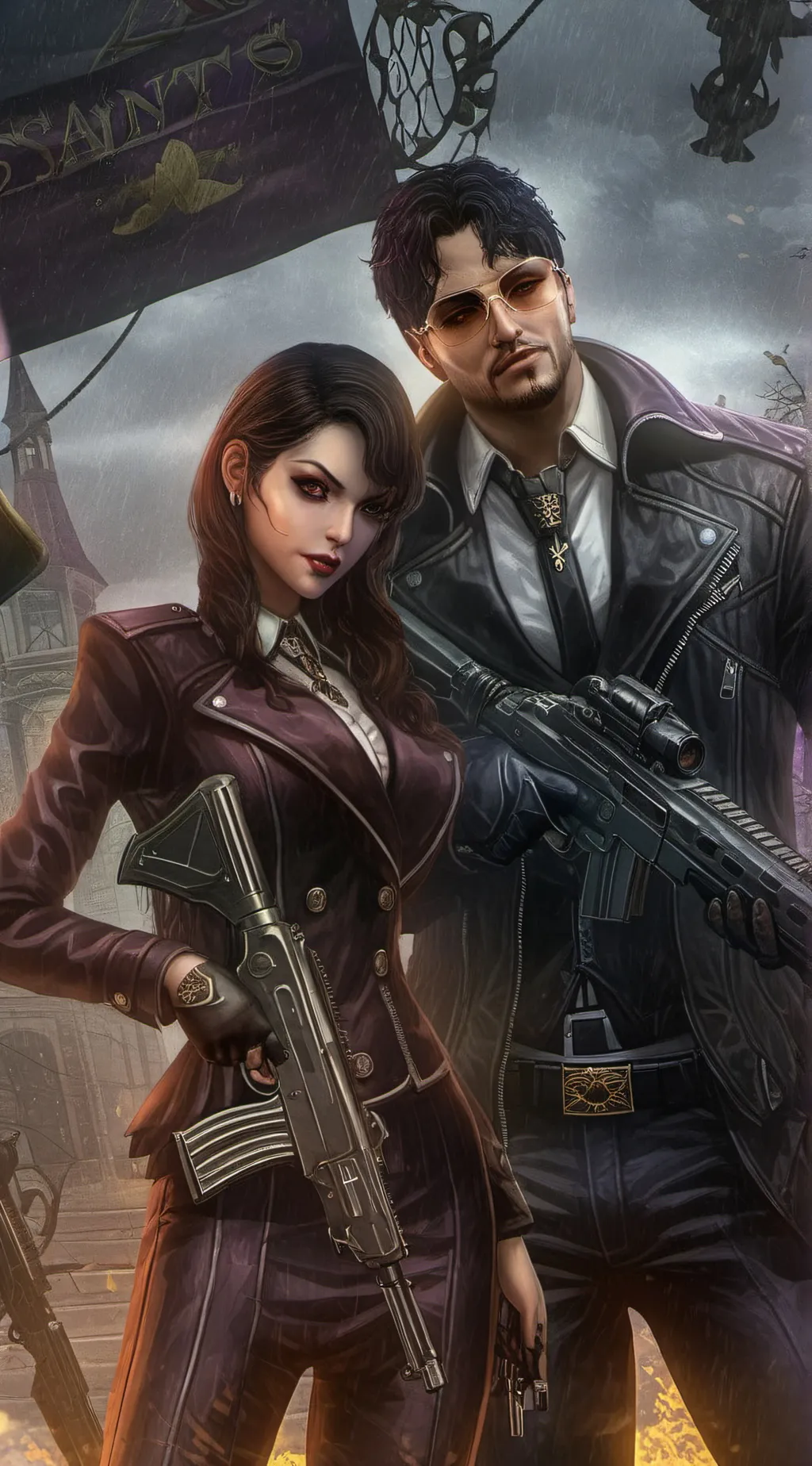 ai character: The Saints Group  background