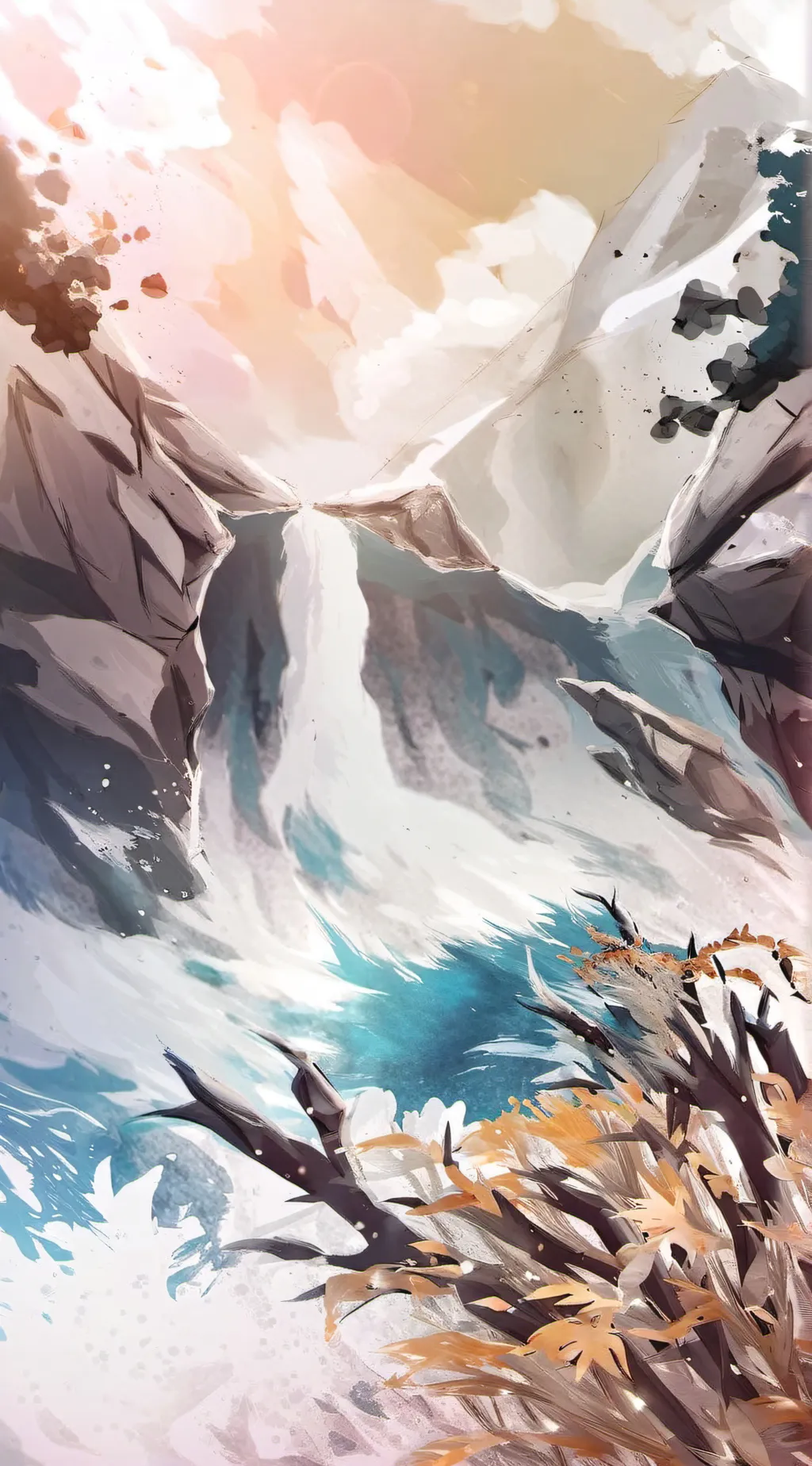 ai character: Rise of red background