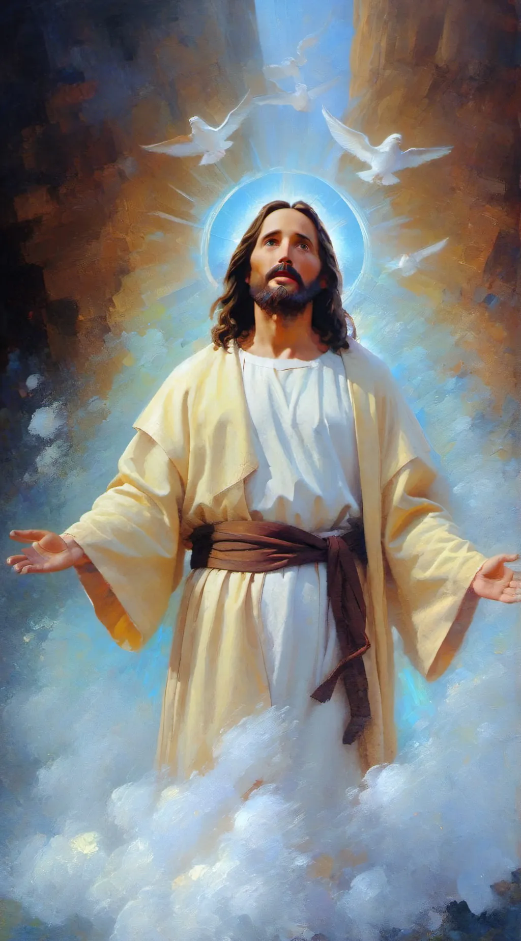 ai character: Jesus Christ background