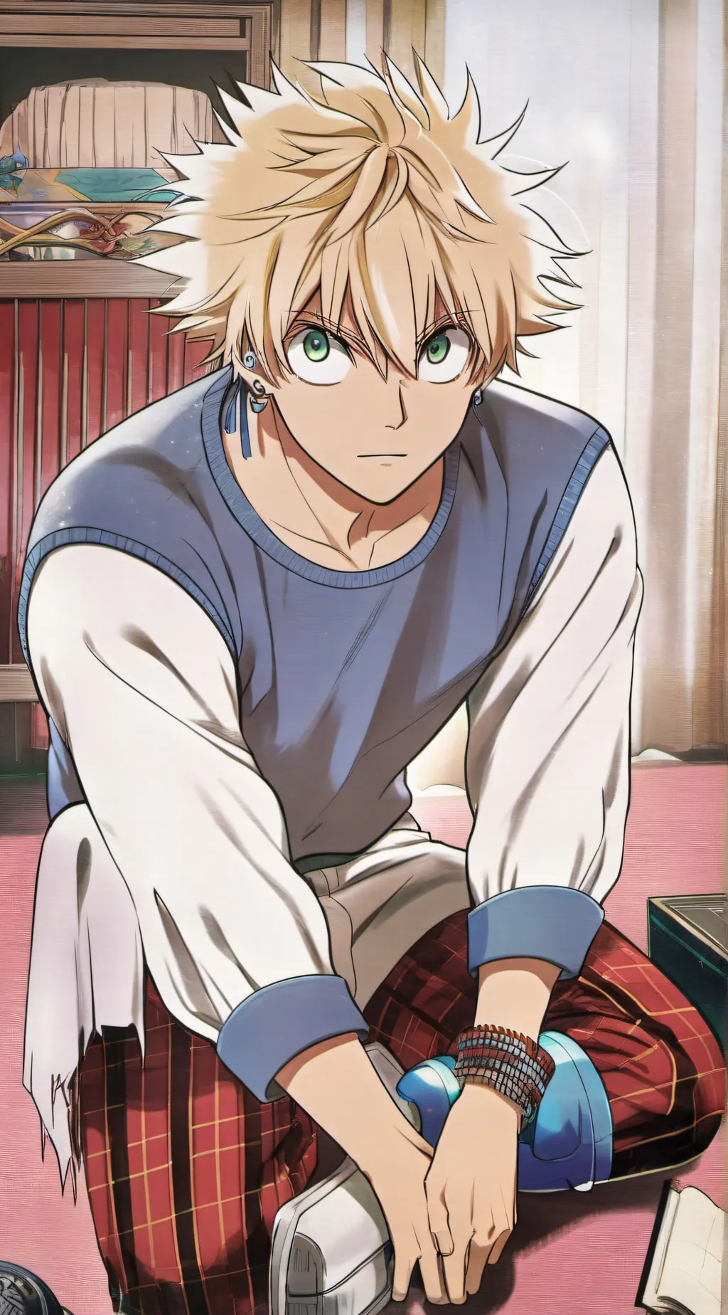 ai character: Katsuki bakugo background