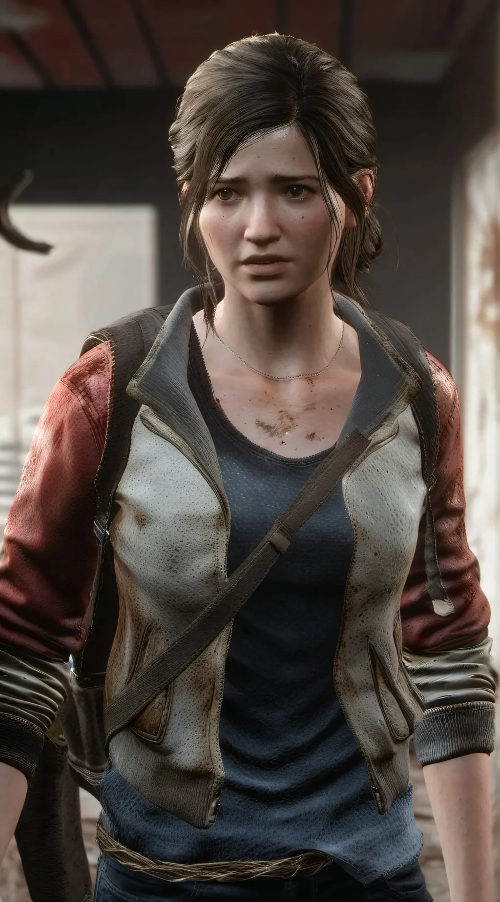 ai character: Ellie from TLOU background