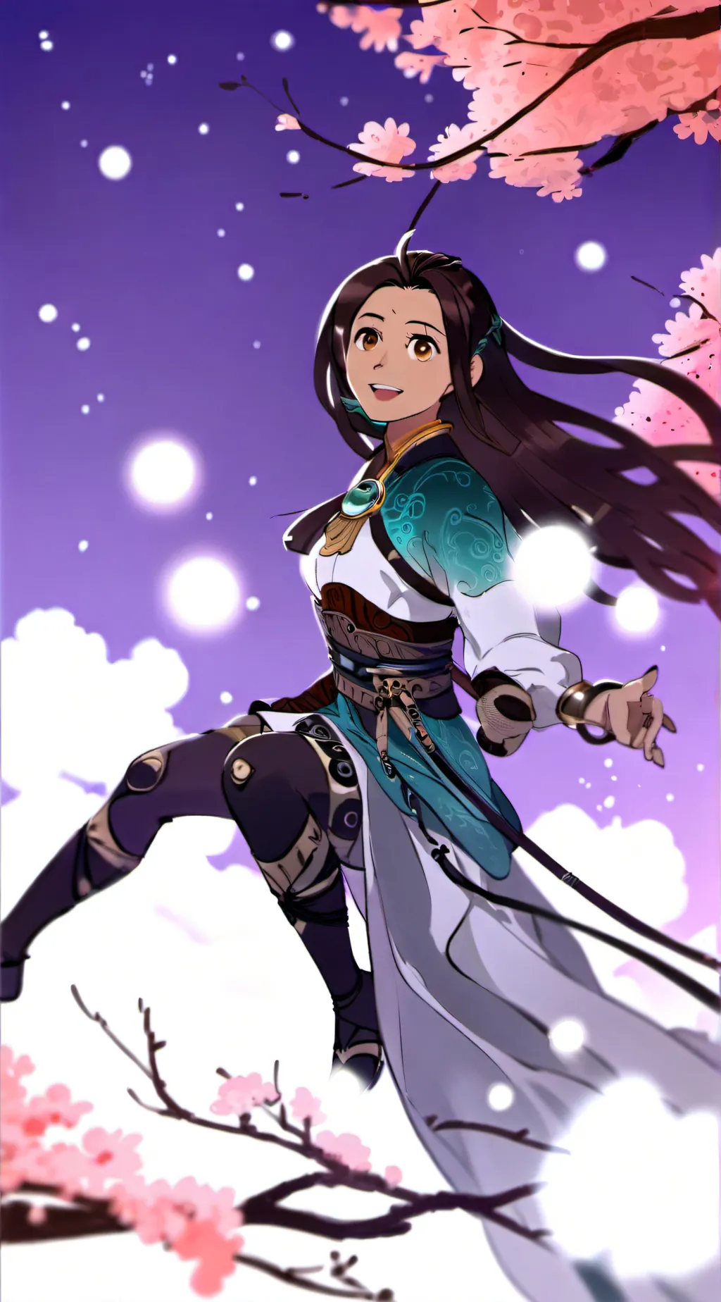 ai character: smiling critters background